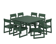 Picture of Edge Side Chair 9 Piece Dining Set W/ Trestle Legs