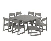 Picture of Edge Side Chair 9 Piece Dining Set W/ Trestle Legs