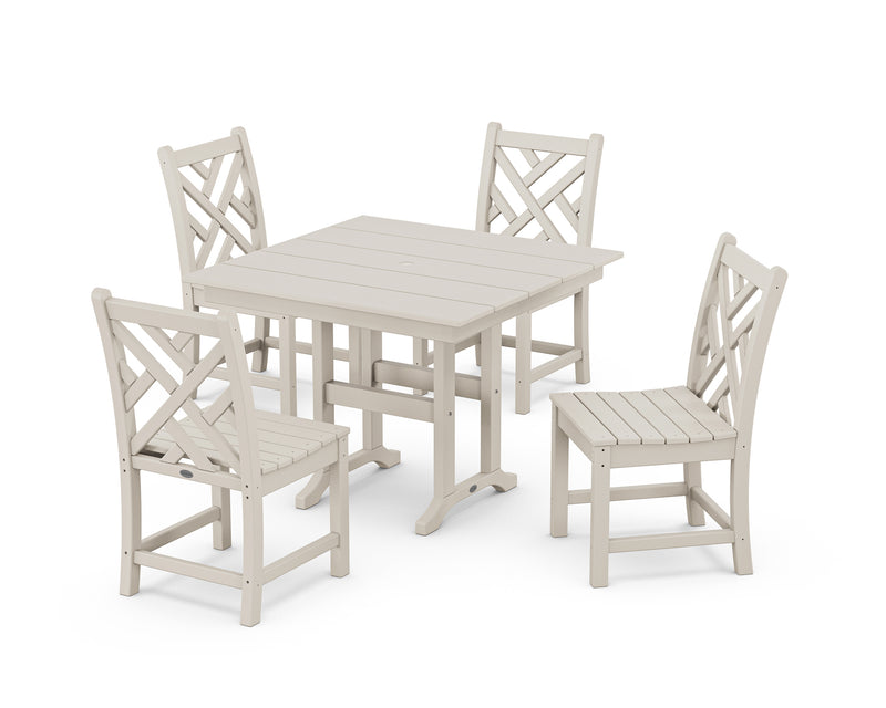 Picture of Chippendale Side Chair 5 Piece Farmhouse Dining Set