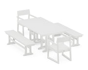 Picture of Edge 5 Piece Farmhouse Dining Set W/ Benches