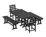 Picture of Lakeside 5 Piece Farmhouse Dining Set W/ Benches