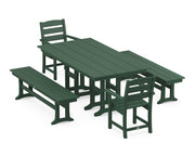 Picture of Lakeside 5 Piece Farmhouse Dining Set W/ Benches
