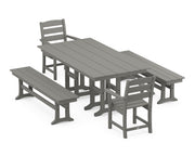 Picture of Lakeside 5 Piece Farmhouse Dining Set W/ Benches