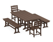 Picture of Lakeside 5 Piece Farmhouse Dining Set W/ Benches