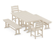 Picture of Lakeside 5 Piece Farmhouse Dining Set W/ Benches