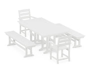 Picture of Lakeside 5 Piece Farmhouse Dining Set W/ Benches
