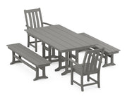Picture of Vineyard 5 Piece Farmhouse Dining Set W/ Benches