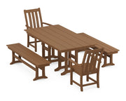 Picture of Vineyard 5 Piece Farmhouse Dining Set W/ Benches