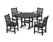 Picture of Chippendale 5 Piece Round Farmhouse Dining Set