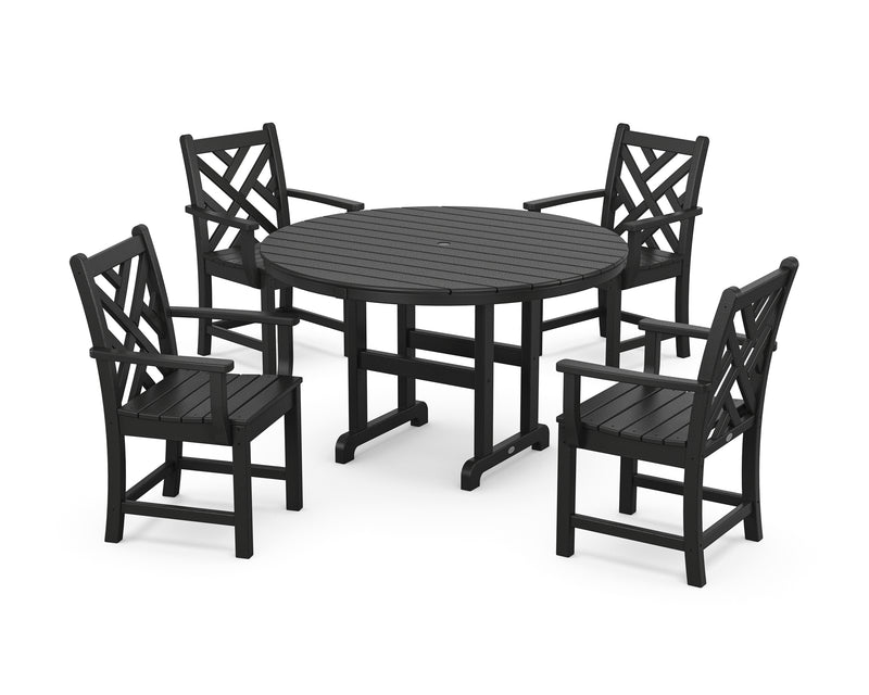 Picture of Chippendale 5 Piece Round Farmhouse Dining Set