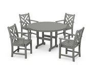 Picture of Chippendale 5 Piece Round Farmhouse Dining Set