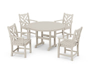 Picture of Chippendale 5 Piece Round Farmhouse Dining Set