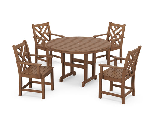 Picture of Chippendale 5 Piece Round Farmhouse Dining Set