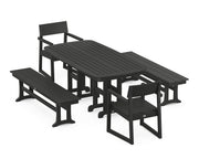 Edge 5 Piece Dining Set W/ Benches - The Great Escape