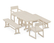 Edge 5 Piece Dining Set W/ Benches - The Great Escape