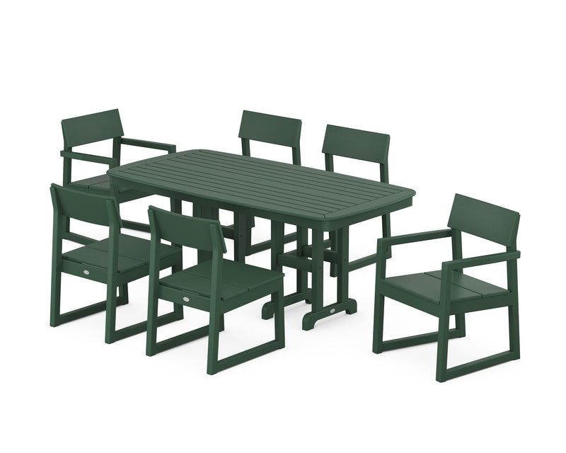 Picture of Edge 7 Piece Dining Set W/ Pedestal Legs - The Great Escape