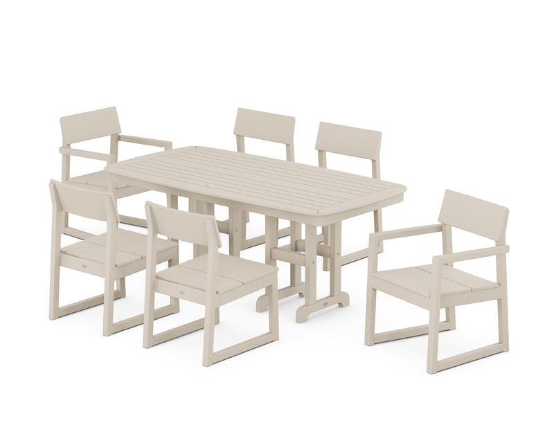 Picture of Edge 7 Piece Dining Set W/ Pedestal Legs - The Great Escape