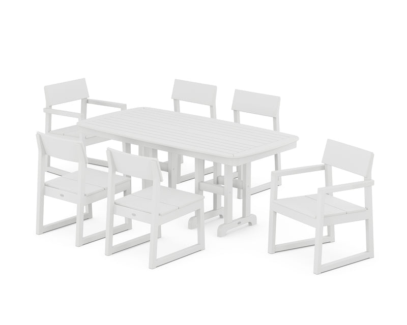 Picture of Edge 7 Piece Dining Set W/ Pedestal Legs - The Great Escape