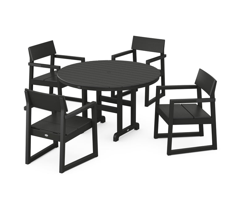 Picture of Edge 5 Piece Round Farmhouse Dining Set