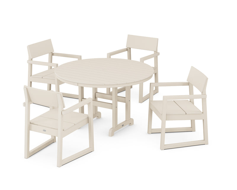 Picture of Edge 5 Piece Round Farmhouse Dining Set