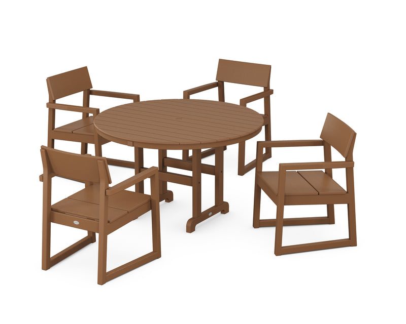 Picture of Edge 5 Piece Round Farmhouse Dining Set