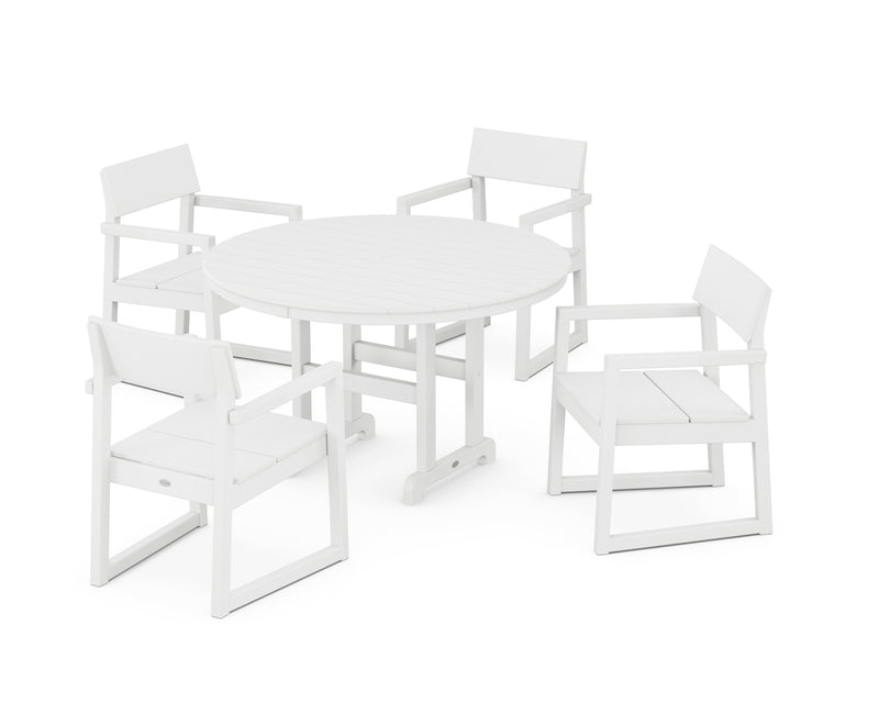 Picture of Edge 5 Piece Round Farmhouse Dining Set