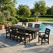 Lakeside 9 Piece Farmhouse Dining Set - The Great Escape