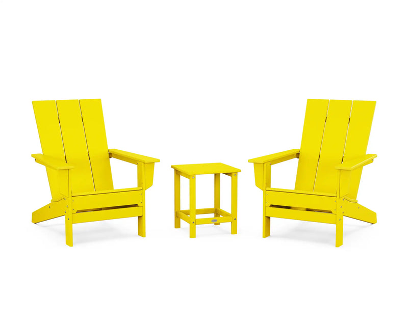 Modern Studio 3 Piece Adirondack Set - The Great Escape