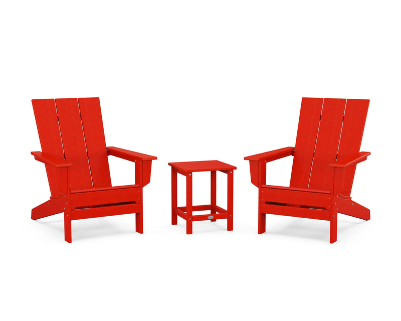 Modern Studio 3 Piece Adirondack Set - The Great Escape