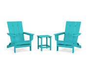 Modern Studio 3 Piece Folding Adirondack Set - The Great Escape