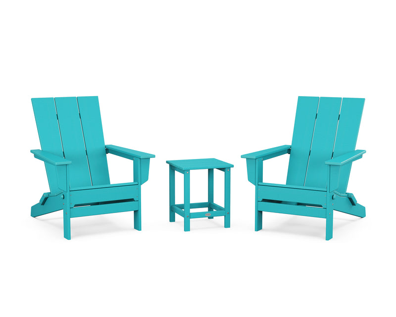 Modern Studio 3 Piece Folding Adirondack Set - The Great Escape