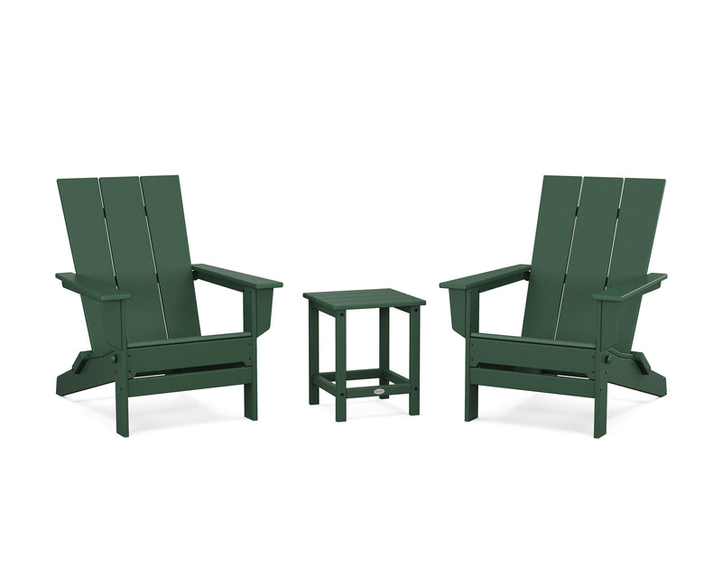 Modern Studio 3 Piece Folding Adirondack Set - The Great Escape
