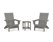 Modern Studio 3 Piece Folding Adirondack Set - The Great Escape