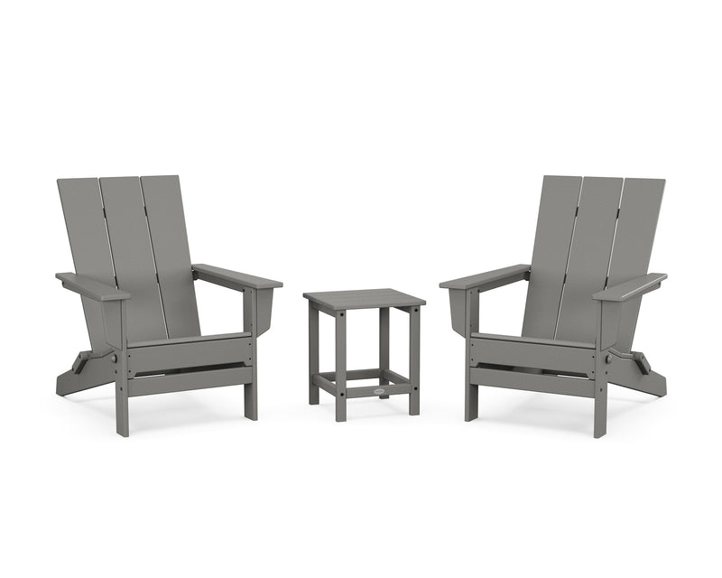 Modern Studio 3 Piece Folding Adirondack Set - The Great Escape