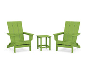 Modern Studio 3 Piece Folding Adirondack Set - The Great Escape