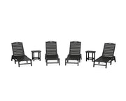 Nautical 6 Piece Chaise Lounge Set - The Great Escape