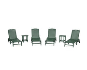 Nautical 6 Piece Chaise Lounge Set - The Great Escape