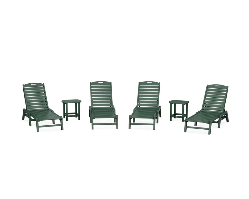 Nautical 6 Piece Chaise Lounge Set - The Great Escape