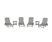 Nautical 6 Piece Chaise Lounge Set - The Great Escape