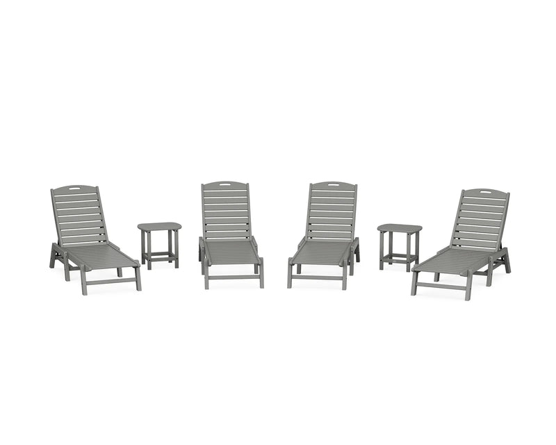 Nautical 6 Piece Chaise Lounge Set - The Great Escape