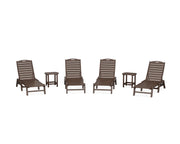 Nautical 6 Piece Chaise Lounge Set - The Great Escape