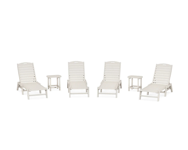 Nautical 6 Piece Chaise Lounge Set - The Great Escape