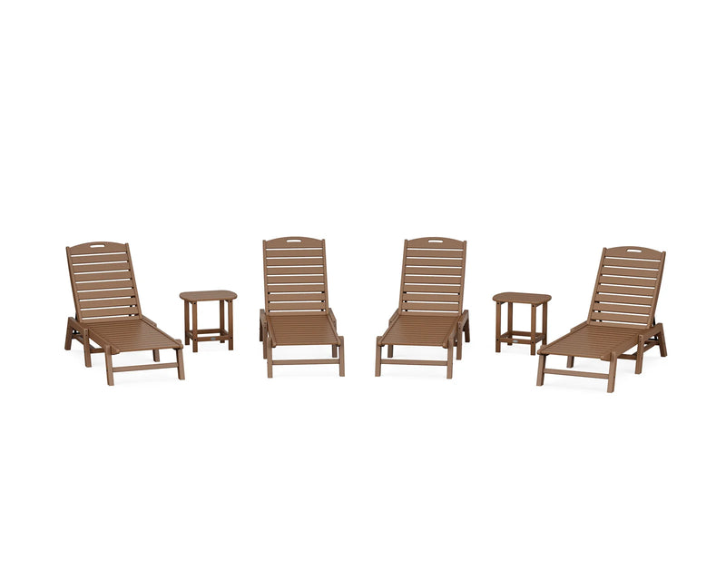 Nautical 6 Piece Chaise Lounge Set - The Great Escape