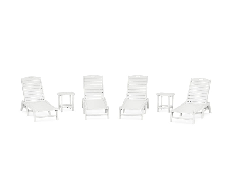 Nautical 6 Piece Chaise Lounge Set - The Great Escape