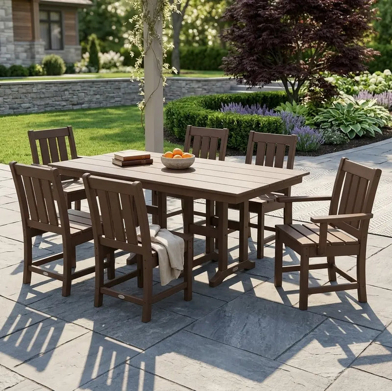 Oxford 7 Piece Farmhouse Dining Set - The Great Escape