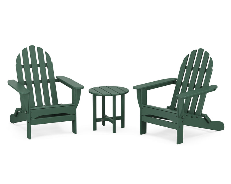 Classic 3 Piece Folding Adirondack Set - The Great Escape