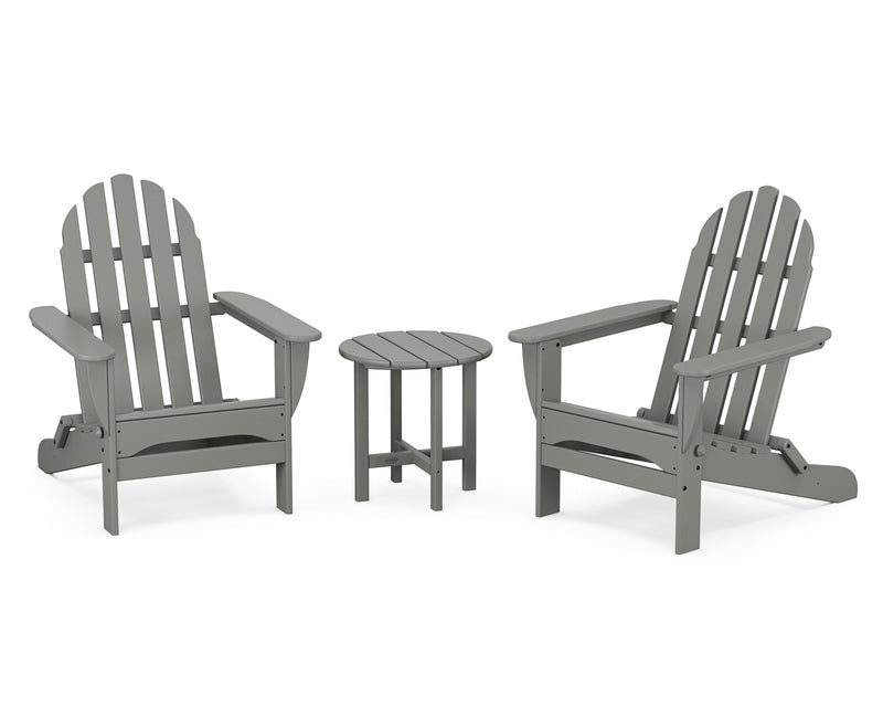 Classic 3 Piece Folding Adirondack Set - The Great Escape