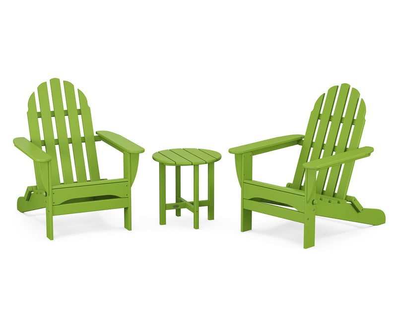 Classic 3 Piece Folding Adirondack Set - The Great Escape