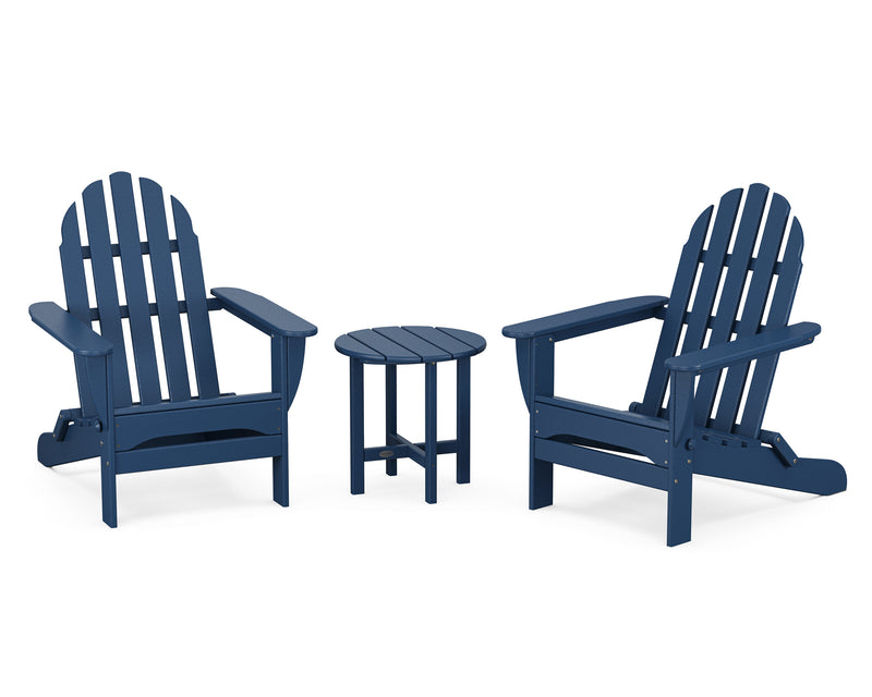Classic 3 Piece Folding Adirondack Set - The Great Escape