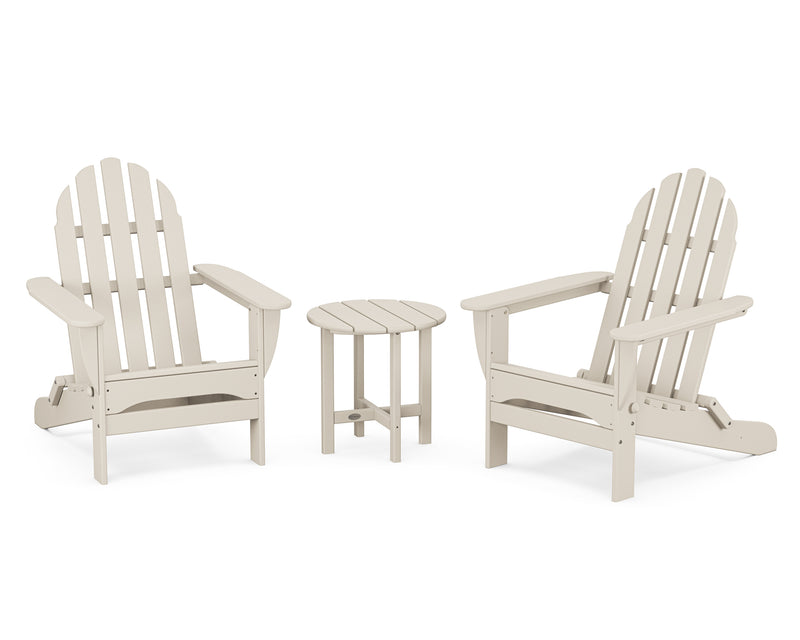 Classic 3 Piece Folding Adirondack Set - The Great Escape